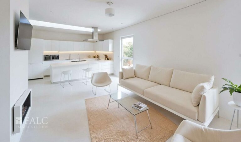 Living room staging