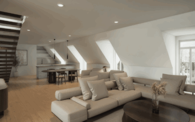 Loft Wohnbereich Visualisierung