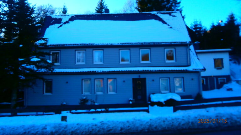 Ferienhaus im Winter