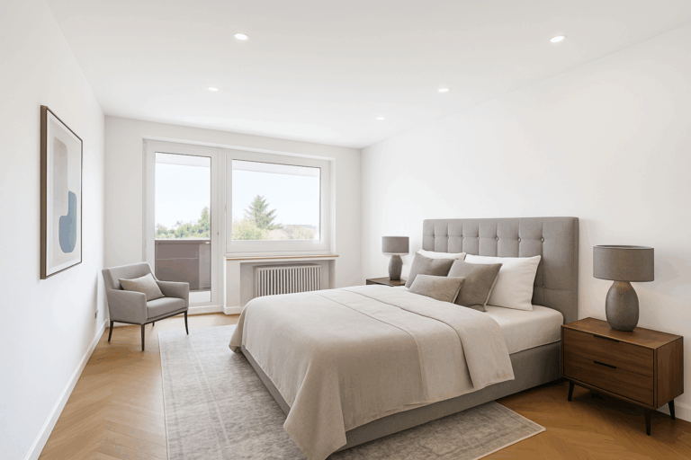 Schlafzimmer - Beispiel Foto fertig renoviert