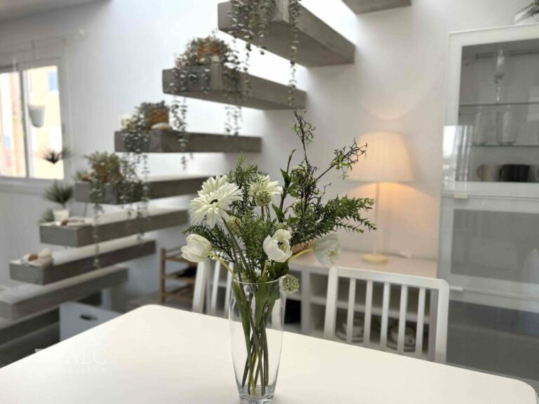 Stairs to the roof terrace