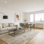 Wohnzimmer - Beispiel Foto Fertig Renoviert