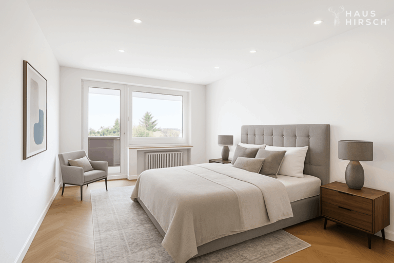 Schlafzimmer - Beispiel Foto fertig renoviert