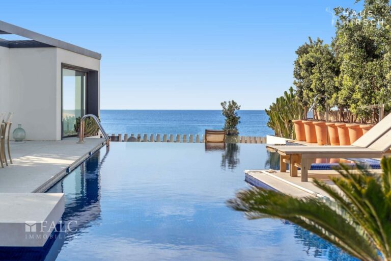 Infinity pool with top view