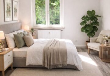 Schlafzimmer virtuell möbliert