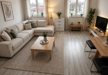 Wohnzimmer (virtuell möbliert)