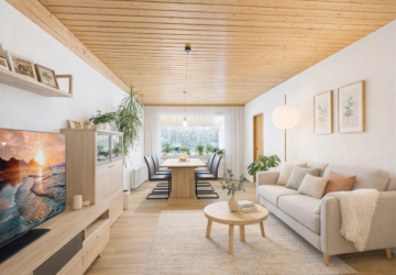 Wohnzimmer/Esszim (KI Staging)