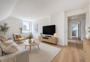 Wohnzimmer virtuell möbliert