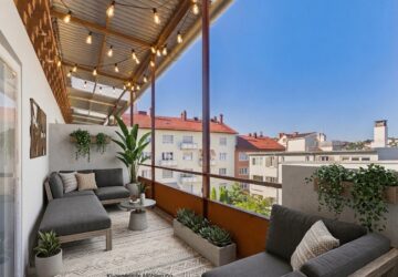 Balkon (KI möbliert)