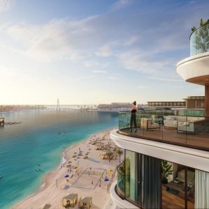 Balcony sea water lagoon view