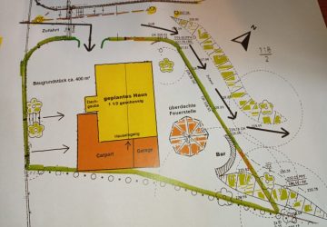 Planzeichnung Baugrundstück