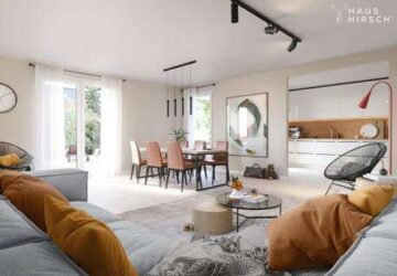 Wohn-/Esszimmer - Visualisierung (Beispieldarstellung)