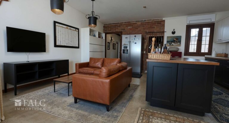 Küche - Wohnzimmer, Industriell - (KI generiert)