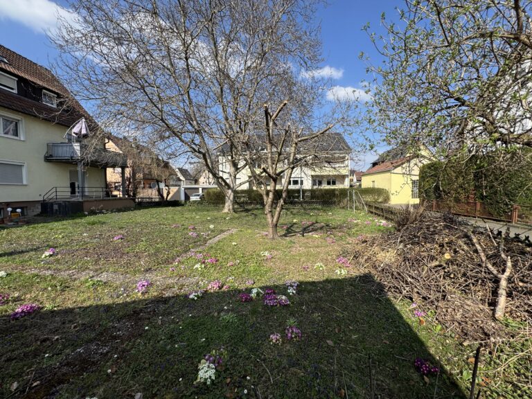 Ansicht Baugrundstück