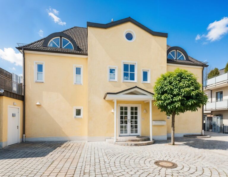 Ansicht Rückseite Eingang Apartments