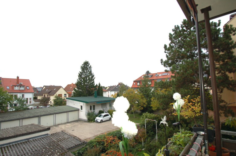 Blick vom Balkon