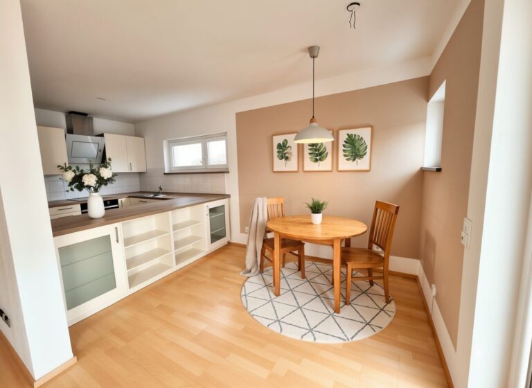 Essbereich virtuell möbliert