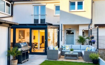 Hausansicht Und Garten