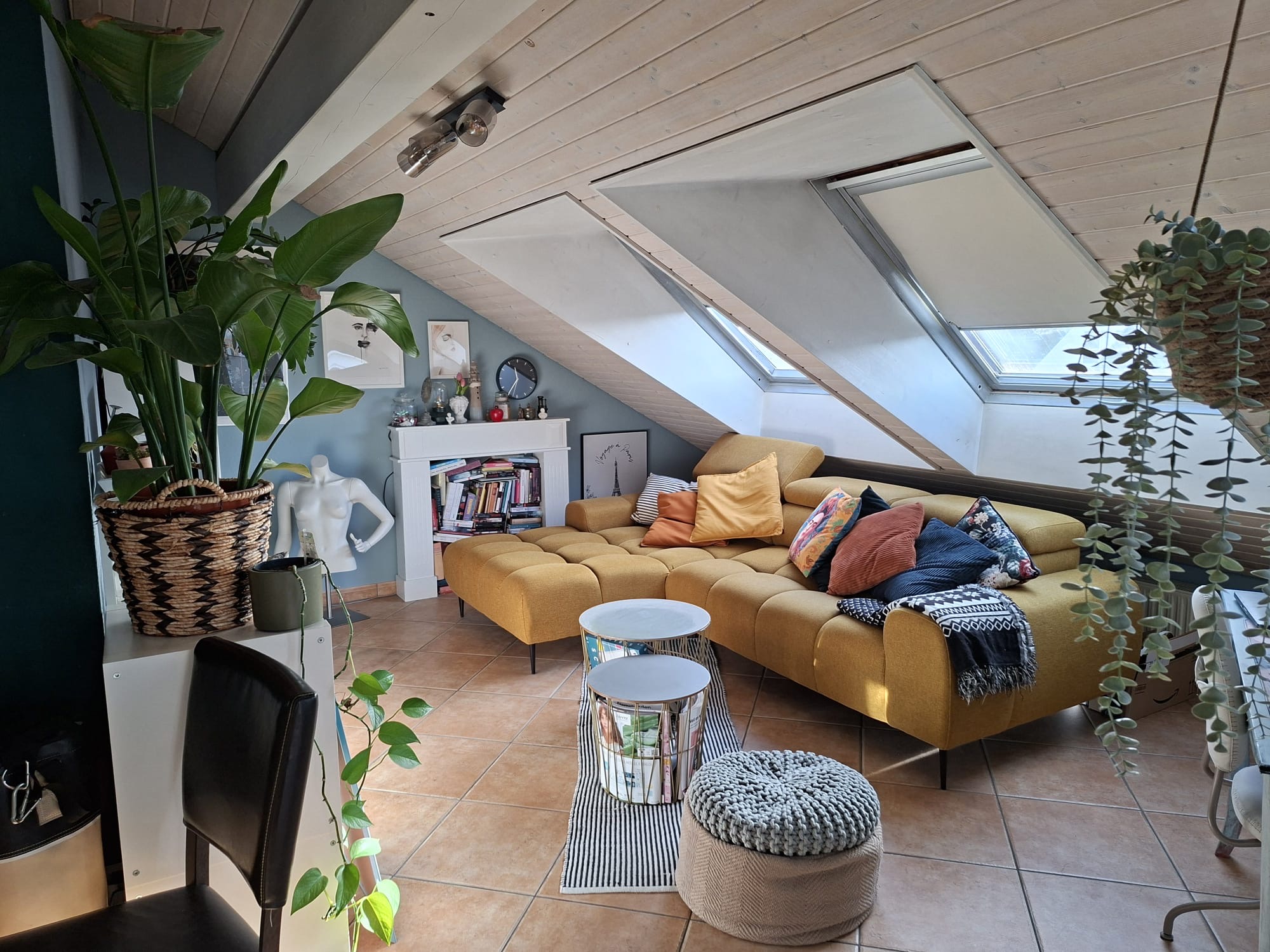 Wohnbereich mit viel Tageslicht