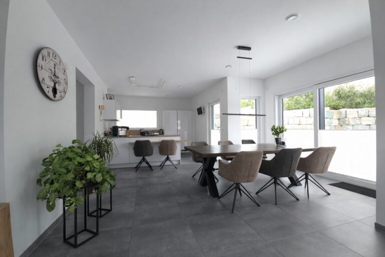 Blick aus dem Wohnzimmer