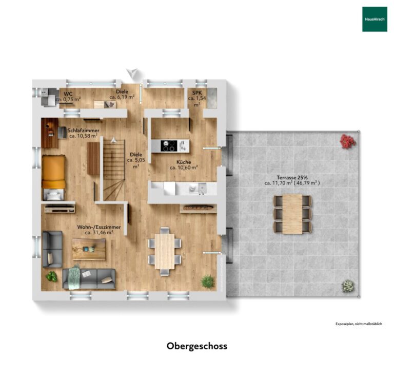 Grundriss Obergeschoss