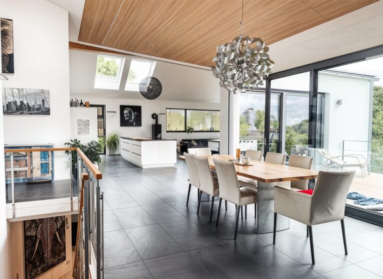 Einzigartiger Wohn- Essbereich