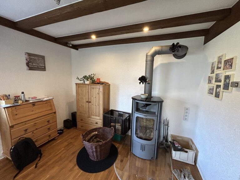 Wohnbereich mit Kaminofen