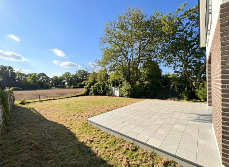 Terrasse und Garten - Westen