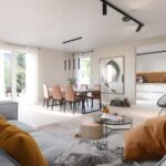 Wohn-/Esszimmer - Visualisierung (Beispieldarstellung)